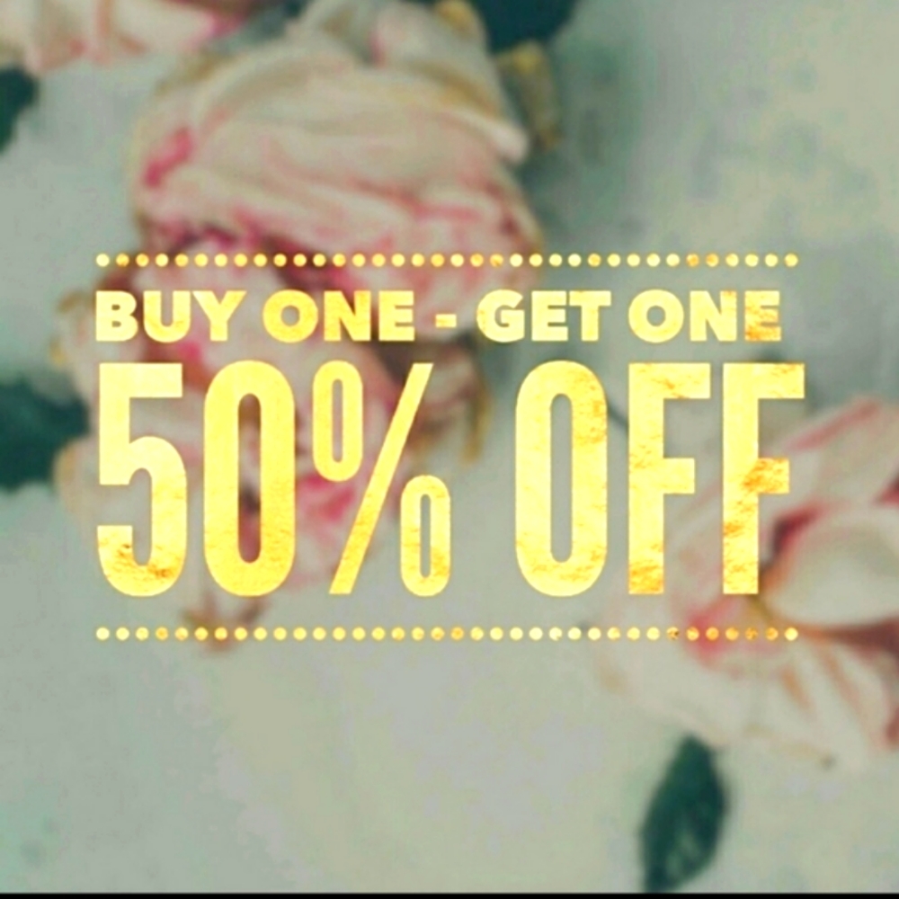 Buy one get one HALF off 💖